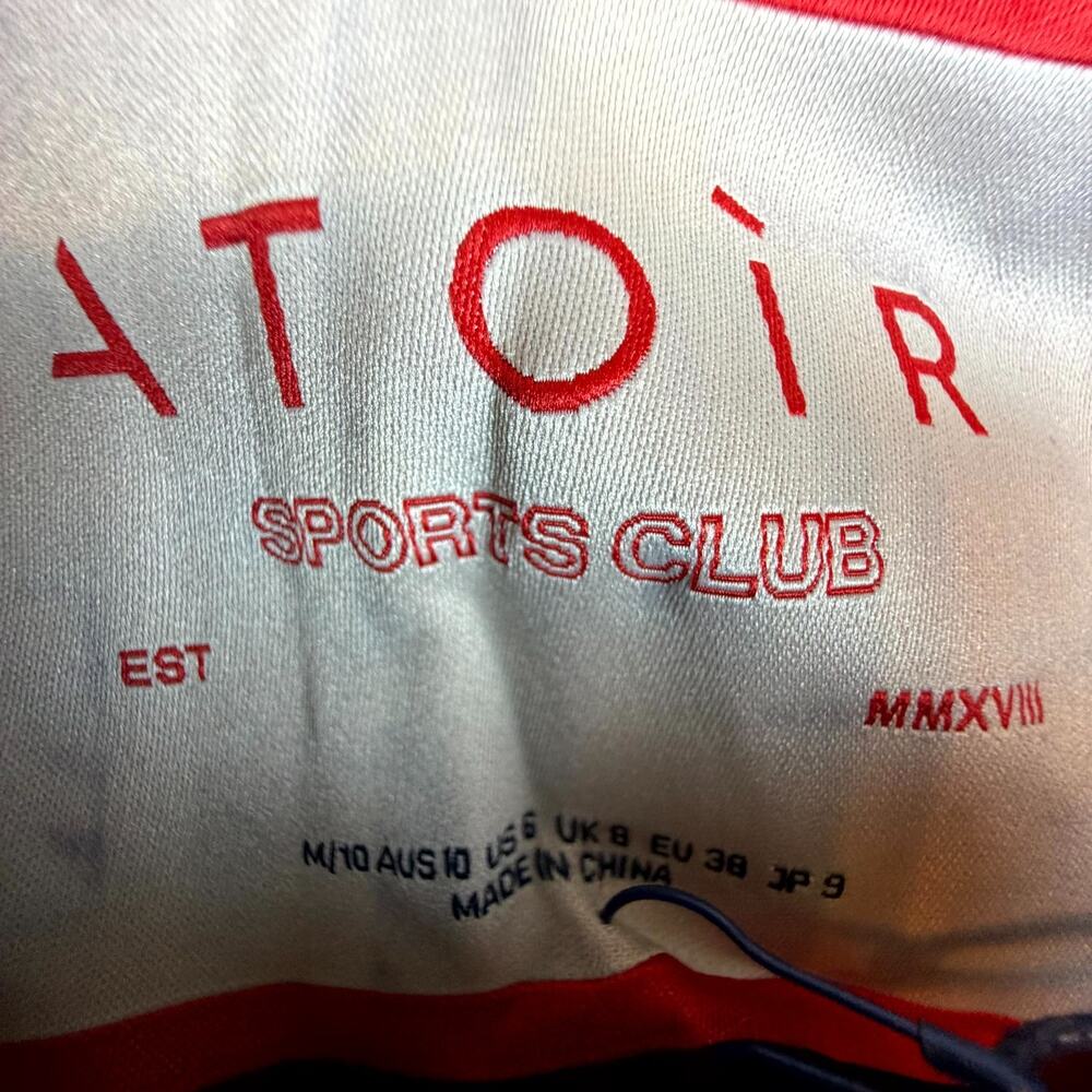 Atoir Sports Club The Athlete Jacket Womens 6 Black‎ Drawstring Waist Hooded - Picture 4 of 7